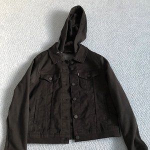 Levi's Black Fleece Denim Jacket